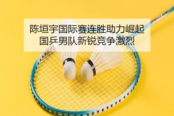 陈垣宇国际赛连胜助力崛起 国乒男队新锐竞争激烈